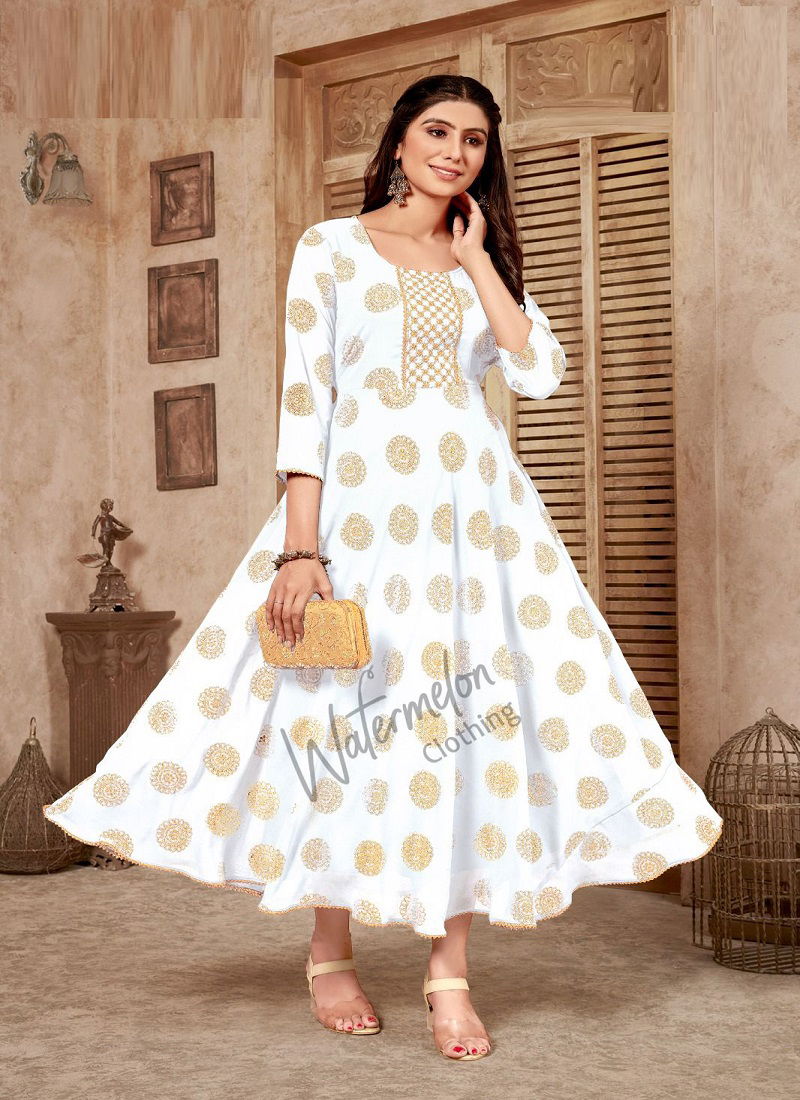 Kaveri By Watermelon Long Anarkali Kurtis Catalog
